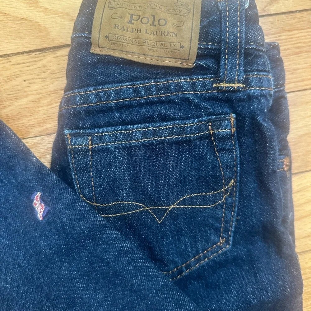 Adorable Ralph Lauren Polo embroidered jeans 4T